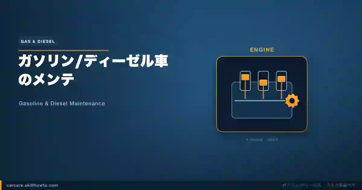ガソリン/ディーゼル車のメンテ