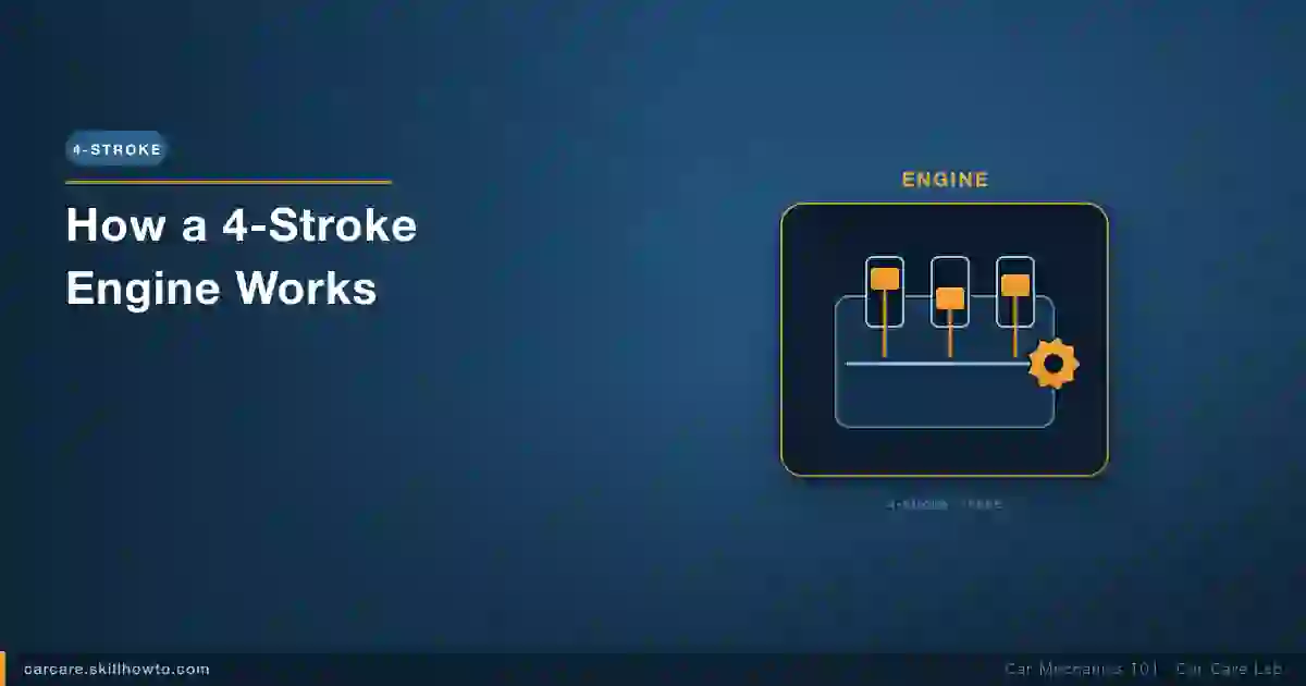 How a 4-Stroke Engine Works: Intake, Compression, Combustion, Exhaust