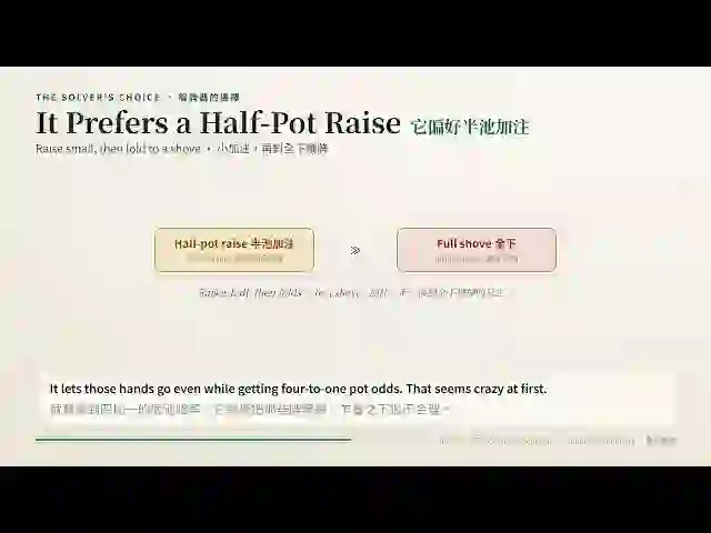 Half-Pot Raise vs Shove on the Turn: Why GTO Solvers Prefer the Smaller Bet