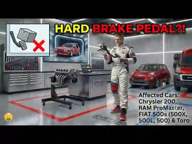 Hard Brake Pedal? Check the Vacuum System on Chrysler 200 & Fiat 500