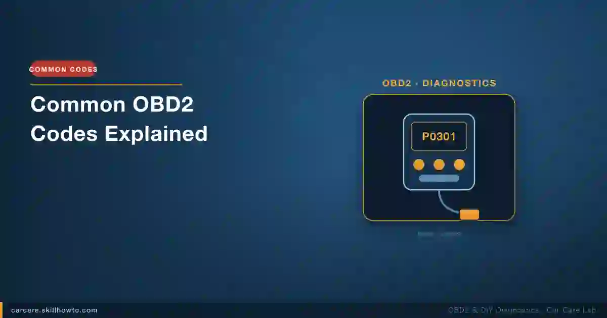 Common OBD2 Codes Explained: What P0300, P0420 and Others Mean
