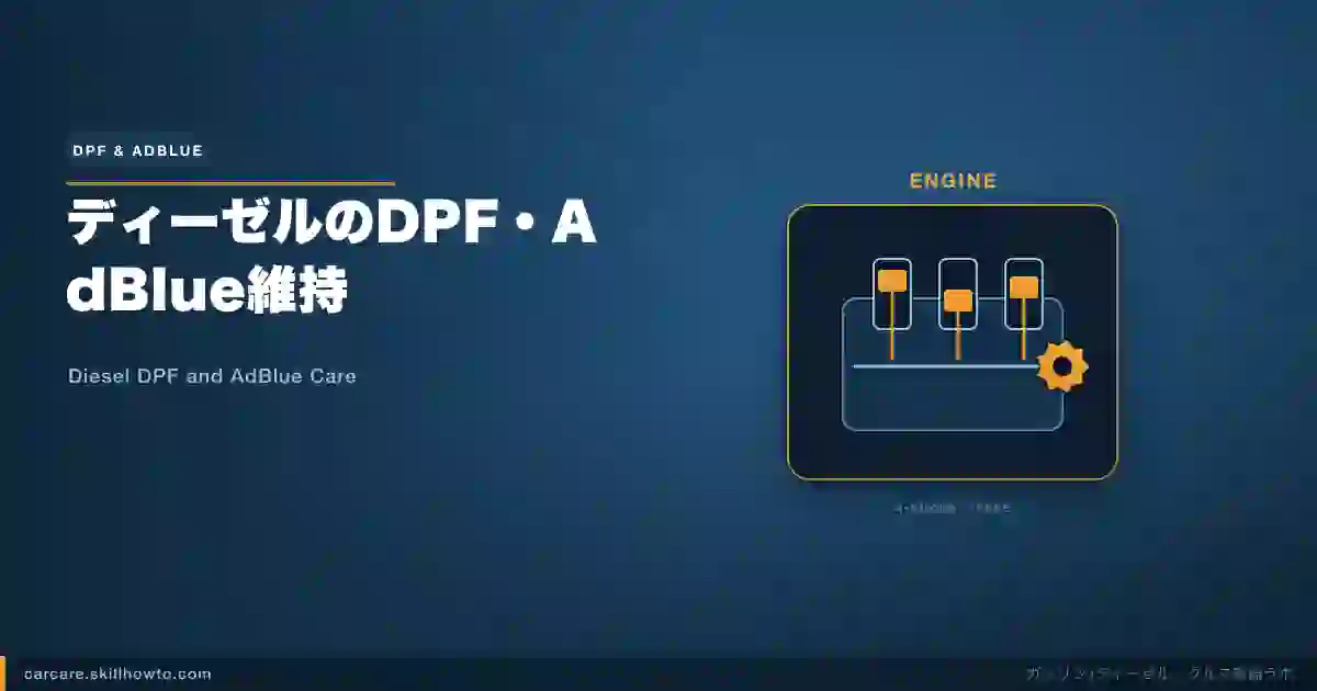 ディーゼルのDPF・AdBlue維持|再生不良と高額修理を防ぐ
