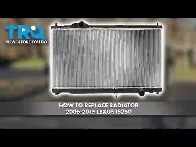 Lexus IS250 Radiator Replacement: Skip the Bumper Cover for a Quick Fix
