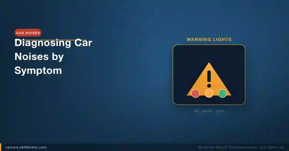 Diagnosing Car Noises by Symptom: Squeals, Clunks, and Grinding